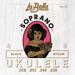 LA BELLA 15 Soprano Black パッケージ画像