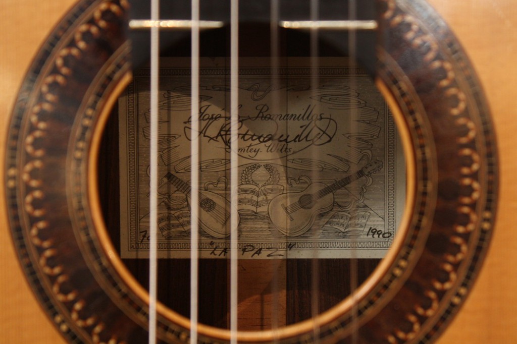 Jose Luis Romanillos ホセ・ルイス・ロマニリョス 1990年製 ギター・バイオリン・チェロ・マンドリン・ウクレレの専門